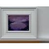 Violet Reflections at Dusk - Miniature Art by Contemporary British Artist, Angela Wakefield Art measures 9 x 7 inches...