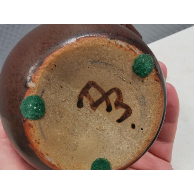 Ceramic Vintage Cacao Liqueur Bottle by Arne Bang, Denmark, 1930s For Sale - Image 7 of 10