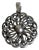 Vintage Mid Century Modern Hans Hansen 925 Sterling Silver Filigree Pendant Necklace, Denmark 1960s For Sale