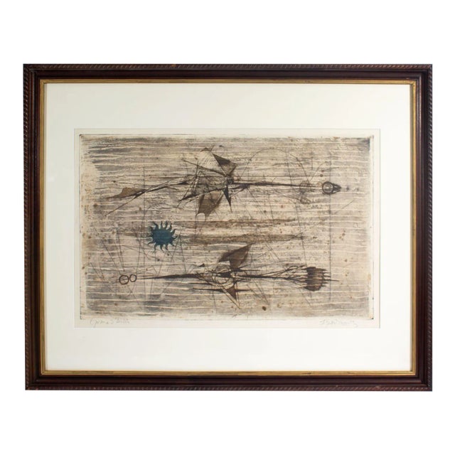 “Oiseaux Fleches” Artist’s Proof Etching by Johnny Friedlaender For Sale