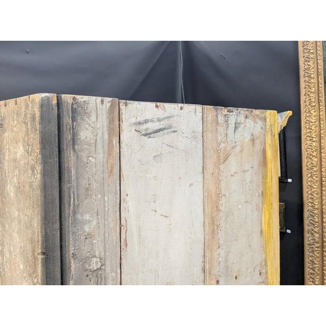 19thc Mustard Painted Corner Cupboard For Sale - Image 4 of 6