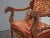 French 19th Century French Highly Carved Accent Chair W Rams Head Rests & Lion Finials For Sale - Image 3 of 13