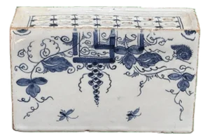 English Delft Flower Brick, C. 1760