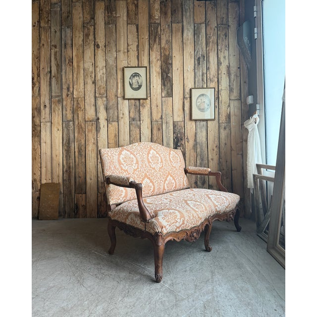 Antique Louis XV Two-Seater Bench For Sale - Image 6 of 10