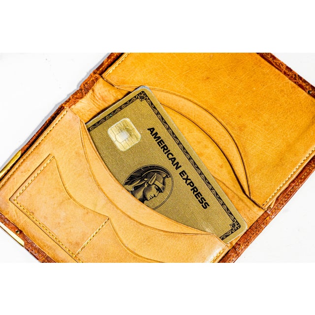 Rare Antique English Victorian Leather 9k Gold Corners English Wallet Case For Sale - Image 11 of 13