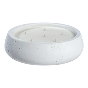 Cote d'Azur White Concrete Candle, Sea Salt & Coastal Mist, 45.5 oz