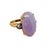 14k Gold Lavender Jade & Diamond Ring, Circa 1960, Size 6.5 For Sale In Charlotte - Image 6 of 7