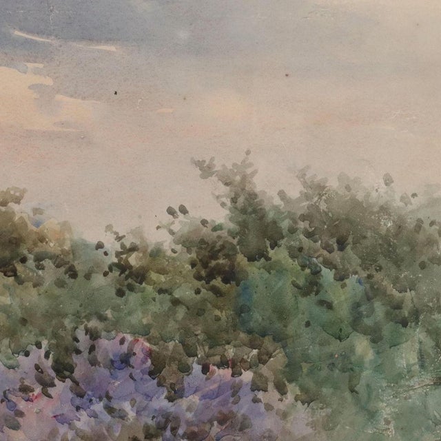 Angelos Giallinas, Landscape, Watercolor For Sale - Image 6 of 9