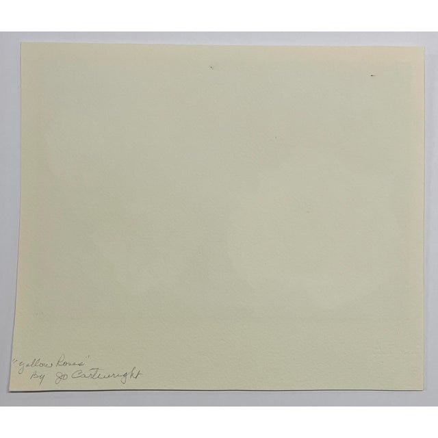 Jo Cartwright Yellow Roses Watercolor For Sale - Image 6 of 6