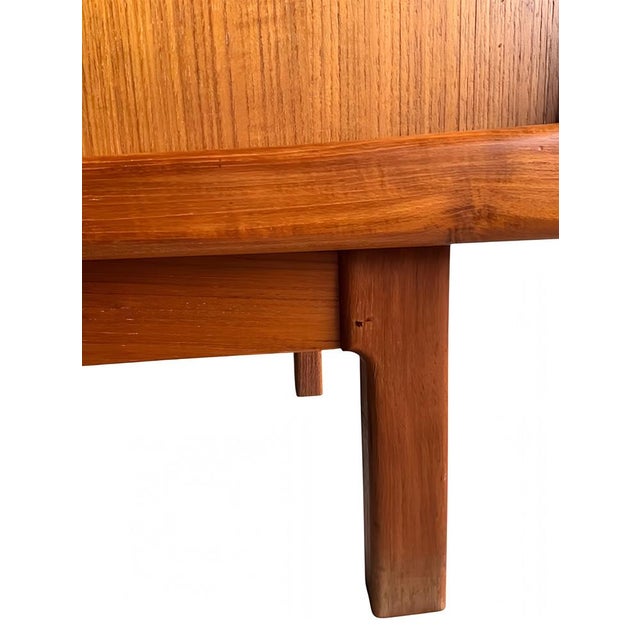 Vintage Danish Modern Cabinetmaker Teak Sideboard with Sliding Doors attributed to H.P. Hansen, Denmark, 1960s For Sale - Image 12 of 18