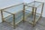 Mid-Century Modern Set of Brass Side Table and End Console Table with Glass For Sale - Image 18 of 18