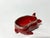 Red 1922 Vintage Art Deco Royal Doulton Flambe Rouge Red Pig With Sterling Silver Rim For Sale - Image 8 of 9