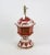 Rust Red Hexagon Tole Urn Lamp，retro Table Lamp For Sale - Image 4 of 9