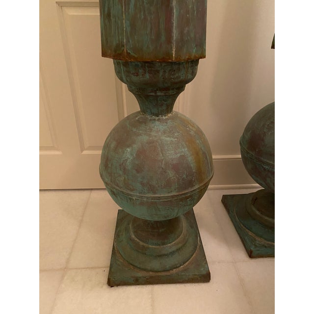 French Pair of Early 21st Century Copper Corbels For Sale - Image 3 of 8