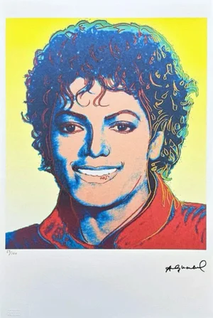 After Andy Warhol, Michael Jackson Yellow , 1980s, Lithograph
