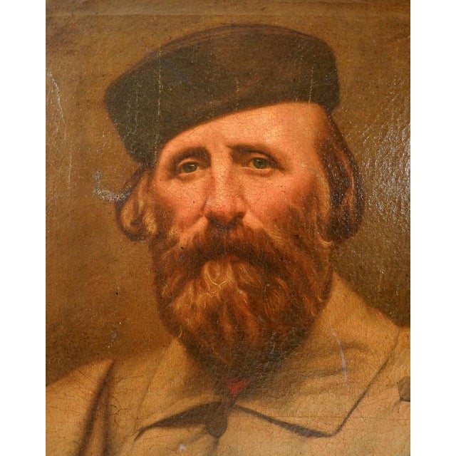 Portrait of Giuseppe Garibaldi, Late 19th Century, Oil on Canvas For Sale - Image 9 of 14