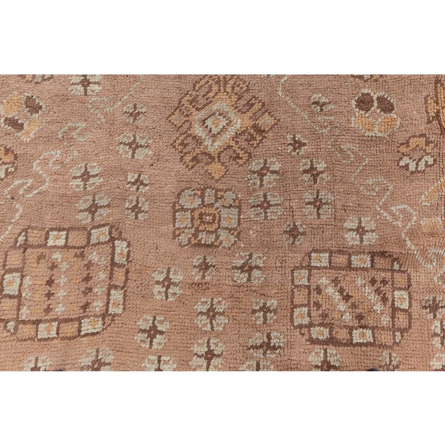 Textile 1920s Turkish Oushak Rug For Sale - Image 7 of 13