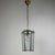 Mid-Century Brass and Beveled Glass Lantern Pendant Light in the style of Adolf Loos, Italy, 1970s For Sale - Image 9 of 9