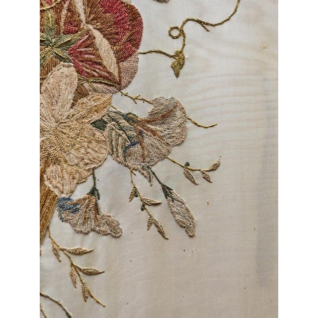 2000 - 2009 Biedermeier Floral Painting Embroidery For Sale - Image 5 of 9