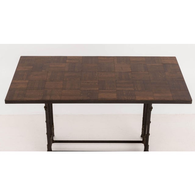 Gothic Style Oak Parquetry Patchwork Table For Sale - Image 4 of 9