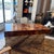 Paul Evans Mid 20th Century Paul Evans Cityscape Patchwork Burl Wood Desk For Sale - Image 4 of 12