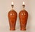 Mid-Century Modern Vintage French Table Lamps in Faux Wood from Maison Charles, 1970s, Set of 2 For Sale - Image 3 of 12