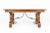 Contemporary Patchwork and Iron Writing Desk This desk measures: 65 wide x 36.5 deep x 30 high, with a chair clearance of...