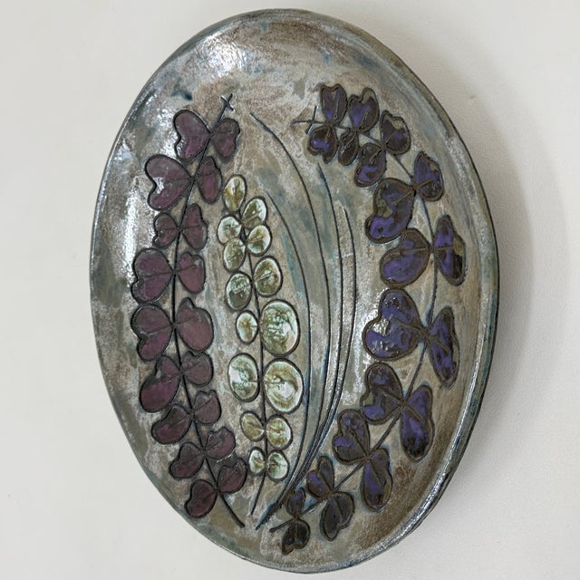 German Rusha Handarbeit Ceramic Wall Plate, 1970s For Sale - Image 13 of 15