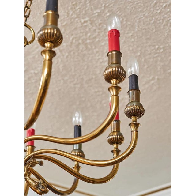2000 - 2009 French Empire Chandelier with Snakes For Sale - Image 5 of 11