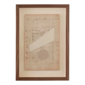 Marron Clair Abstract 3 Original Painting by Afsoon Thayer, Framed