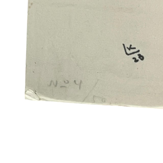 1970s Vintage Abstract Geometric Composition Print After Wassily Kandinsky, Signed and Numbered. For Sale - Image 5 of 10