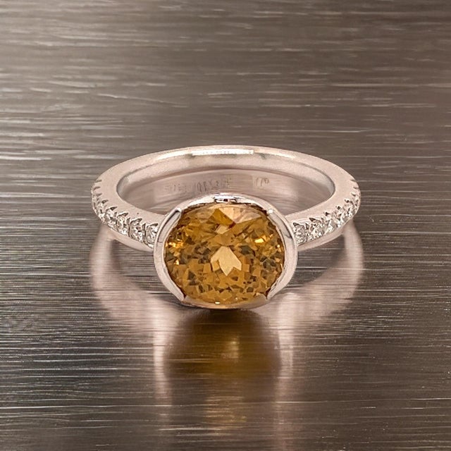 Natural Finely Faceted Quality Zircon Diamond Ring 6.5 14k White Gold 3.5 TCW Certified $2,490 221355 This is a Unique...