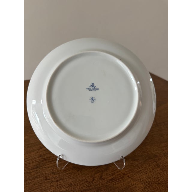 Vista Alegre Red Goa salad plate. Very pretty transitional pattern.