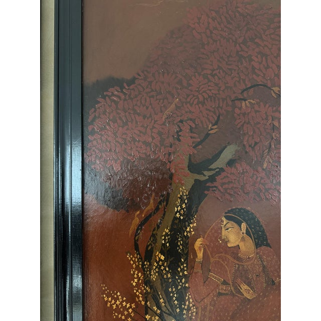 Mughal School, Heroine, 18th Century, Oil on Board For Sale - Image 7 of 11