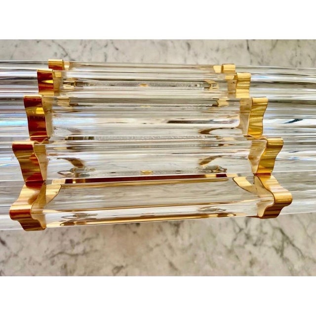 Hollywood Regency Vintage Italian Wall Light in Glass from Venini, 1980 For Sale - Image 3 of 8