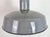Industrial Grey Enamel Factory Pendant Lamp, 1960s For Sale - Image 4 of 18