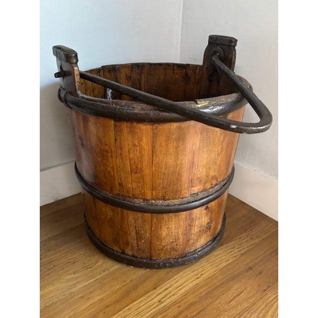 19th C. Hand-Forged Wood and Iron Well Bucket For Sale - Image 18 of 18