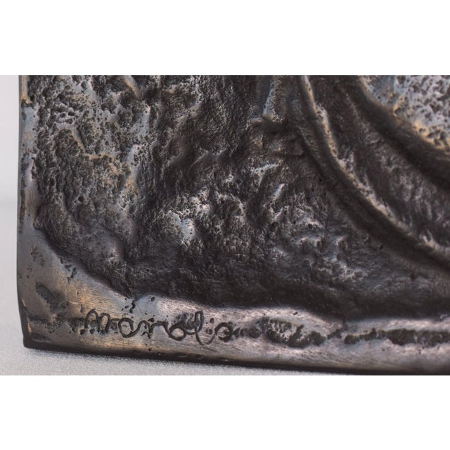 Metal Manuel Martinez Hugué, Large Figurative Plaque, 1930s, Bronze For Sale - Image 7 of 14