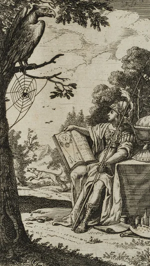 J. Meyer, Symbol of the Head, Researching Minerva, 17th-Century, Etching