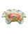 1910s Antique Northwood “Blossoms & Palms” Green Carnival Glass Ruffled Bowl, C. 1910 For Sale - Image 5 of 6