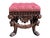 2000 - 2009 18th C Style Carved Italian Walnut Footstool Ottoman Bench For Sale - Image 5 of 5
