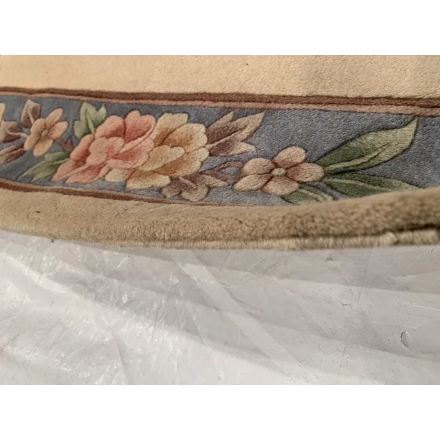 Chinese Pasargad Beige Hand Knotted Chinese Peking Runner- 2′7″ × 11′2″ For Sale - Image 3 of 9