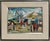 George Schwacha Jr, Modernist Oil Painting George Schwacha Carnival Circus Big Top Ferris Wheel WPA, c.1940's For Sale