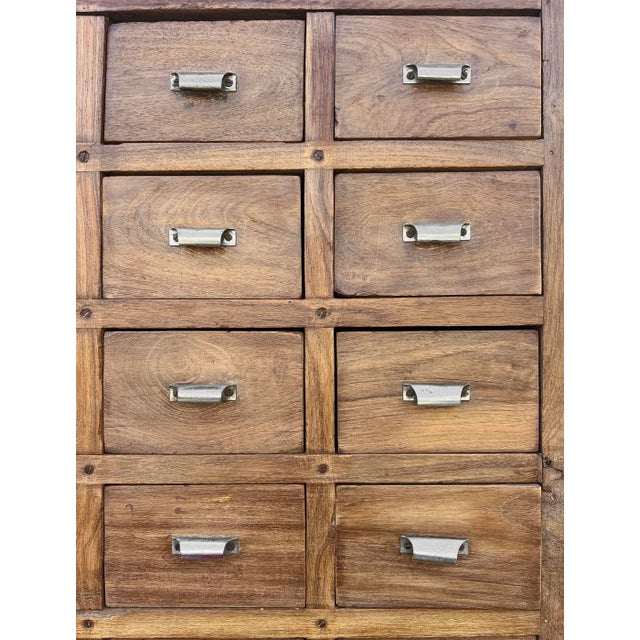 Mid 20th Century Vintage Colonial Teak Storage Dresser For Sale In Los Angeles - Image 6 of 9