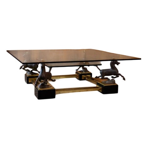 Flying Horses of Gansu Coffee Table by Maison Charles For Sale