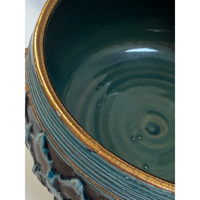 Vintage Aldo Londi for Bitossi "Seta" Pedestal Bowl 1960s For Sale In Seattle - Image 6 of 11