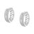 10K White Gold Diamond Hoop Earring (1/2 cttw, I-J Color, I2-I3 Clarity) For Sale - Image 4 of 5