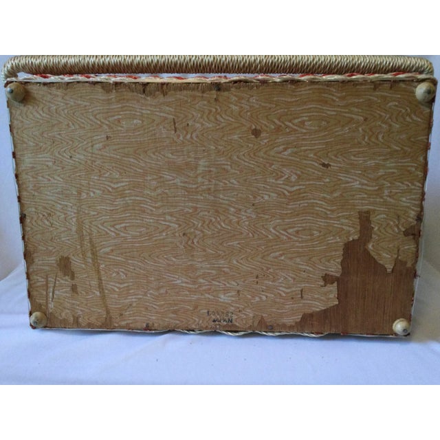 Vintage Mid Century Sewing Basket For Sale - Image 15 of 18