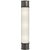 Chapman & Myers for Visual Comfort Signature Oxford 24" Bath Sconce in Bronze with Frosted Glass For Sale
