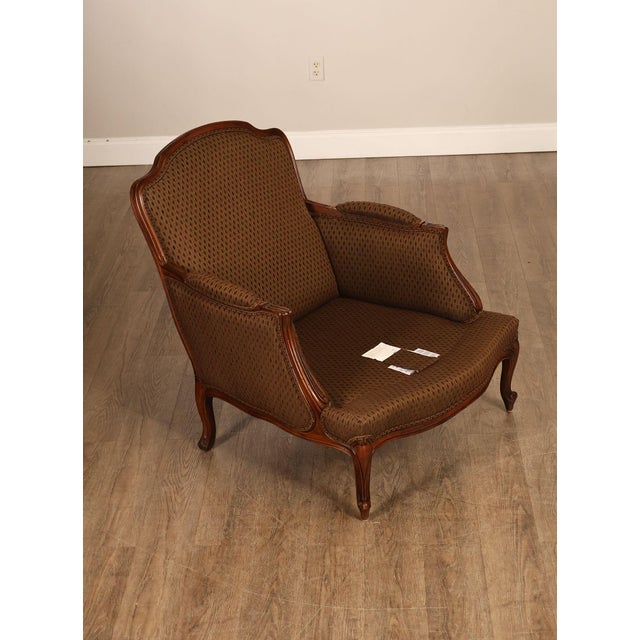 Ethan Allen Ethan Allen French Louis XV Style 'Versailles' Armchair and Ottoman For Sale - Image 4 of 18